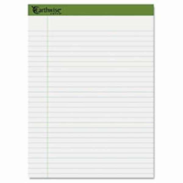 Tops Products Earthwise Recycled 8.5 x 11.75 Writing Pad- White - 40 Sheets 40102